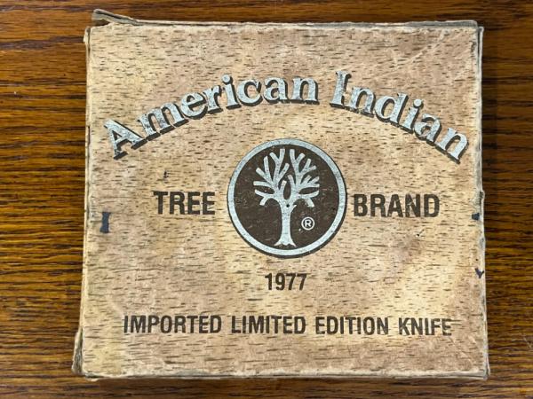 Boker Tree Brand 1977 American Indian Limited Edition Canoe Knife SN#12430 Germany 