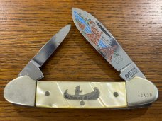 Boker Tree Brand 1977 American Indian Limited Edition Canoe Knife SN#12430 Germany 