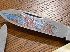 Boker Tree Brand 1977 American Indian Limited Edition Canoe Knife SN#12430 Germany 