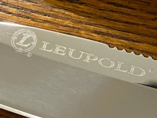 Camco Leupold 8 3/8" Drop Point Hunting Knife w/Burled Walnut Scales
