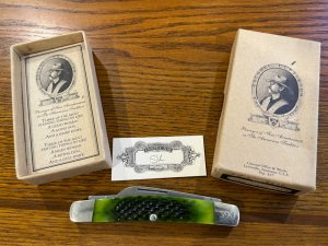 Col Littleton 2006 Mule Day Greenbone Congress Knife 