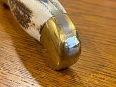 Custom 8 1/2" Trailing Point Hunting Knife w/Stag Scales
