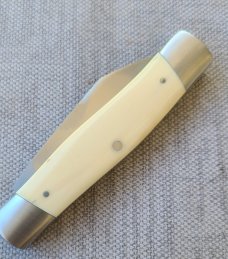 DrT Diamond Edge Cattleman Knife in Ivory....Cpm154...coa and pouch...older build..older price 