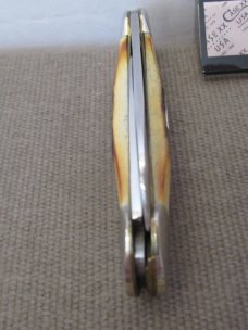 Case XX 1977 Blue Scroll Stag Handle Canoe Pattern # 52131 SSP