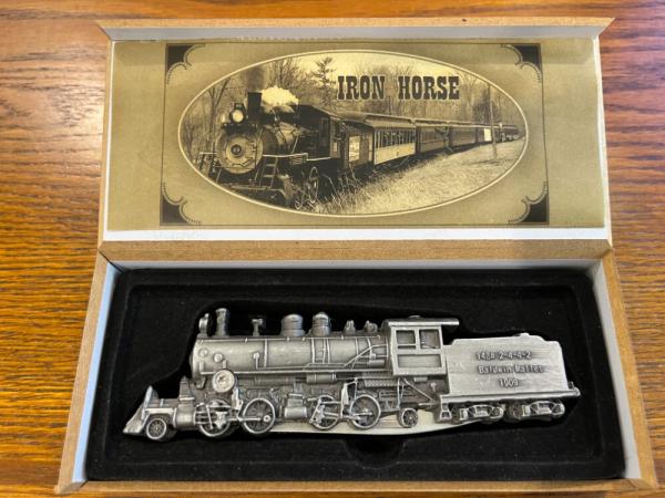 Iron Horse Baldwin Mallet Locomotive Linerlock Folding Knife