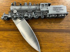 Iron Horse Baldwin Mallet Locomotive Linerlock Folding Knife