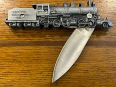 Iron Horse Baldwin Mallet Locomotive Linerlock Folding Knife
