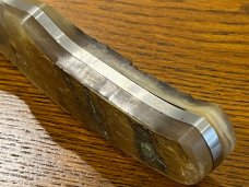 Hunter 8 1/4" Drop Point NAHC Life Member Hunting Knife w/Bone Scales