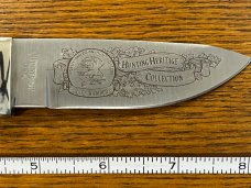 Hunter 8 1/4" Drop Point NAHC Life Member Hunting Knife w/Bone Scales