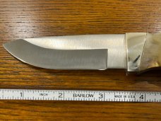 Hunter 8 1/4" Drop Point NAHC Life Member Hunting Knife w/Bone Scales