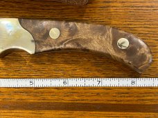 Hunter North American Hunting Club Clip Point Hunting Knife w/Burled Walnut Scales