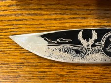Hunter North American Hunting Club Clip Point Hunting Knife w/Burled Walnut Scales