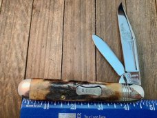 Queen City Cutlery Classics English Jack Torched Stag