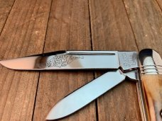 Queen City Cutlery Classics English Jack Torched Stag