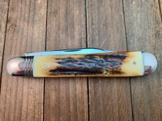 Queen City Cutlery Classics English Jack Torched Stag