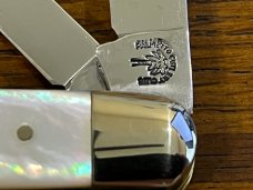 Palmetto Cutlery Club Mother of Pearl Trapper Folding Knife