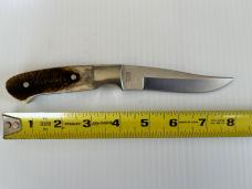 Parker & Son Clip Point Texas Sesquicentennial Knife with Sambar Stag Handle M-1392 Japan (5311) 