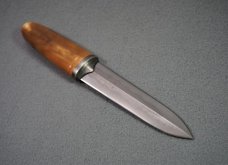 + *RARE* ANDERS HOGSTROM CUSTOM HAMON DAGGER W/STERLING SILVER FITTING +