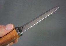 + *RARE* ANDERS HOGSTROM CUSTOM HAMON DAGGER W/STERLING SILVER FITTING +
