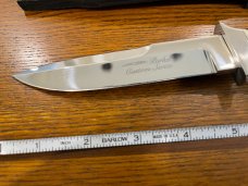 Parker Custom Series Drop Point Hunting Knife w/Stag Handle Hand Made by DAM Japan