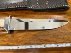 Parker Custom Series Drop Point Hunting Knife w/Stag Handle Hand Made by DAM Japan