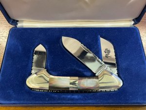 Parker Custom Series Limited Edition Black Pearl Gunboat Canoe Knife Japan SN#361