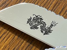 Parker Custom Series Limited Edition Black Pearl Gunboat Canoe Knife Japan SN#361