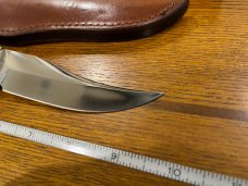 Parker Custom Series Trailing Point Hunting Knife w/Pakkawood Handle Hand Made by DAM Japan