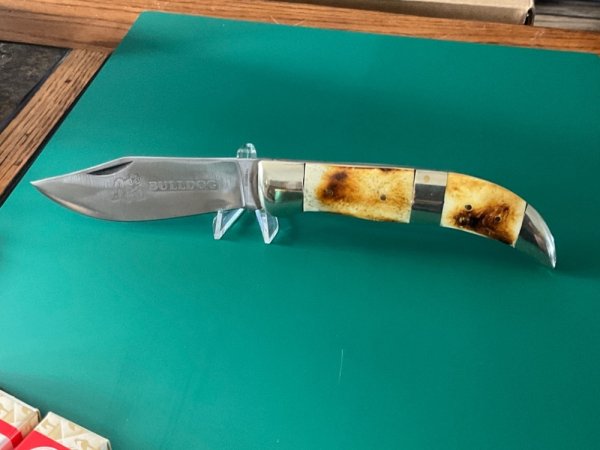 Bulldog OS-23 Old Smoky 23 Clasp Knife w/Stag Scales.