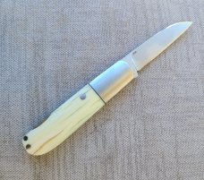 Dymtro Zuznietsov Walrus Ivory Wharnie Barlow...M390..4" lockback...elongated bolsters 