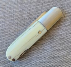 Dymtro Zuznietsov Walrus Ivory Wharnie Barlow...M390..4" lockback...elongated bolsters 