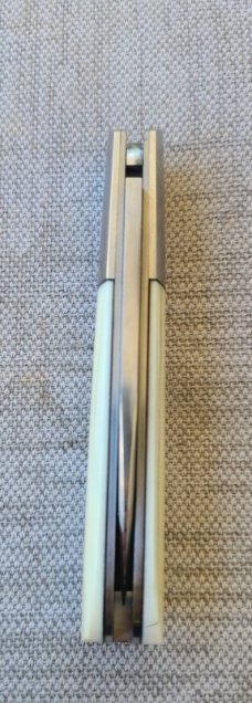 Dymtro Zuznietsov Walrus Ivory Wharnie Barlow...M390..4" lockback...elongated bolsters 