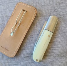 Dymtro Zuznietsov Walrus Ivory Wharnie Barlow...M390..4" lockback...elongated bolsters 