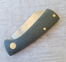 Dymtro Zuznietsov Black Micarta Shadow ..Native...Rwl34...4" closed..Brass hardware..clip slip
