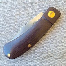 Dymtro Zuznietsov Brown Micarta Shadow Lanny...Rwl34...4" closed....slip...fluted.high sheen scales.