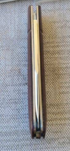 Dymtro Zuznietsov Brown Micarta Shadow Lanny...Rwl34...4" closed....slip...fluted.high sheen scales.