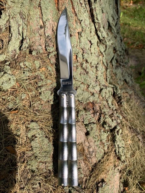 Taylor bamboo, seto Bbalisong or butterfly knife made in Japan handmade
