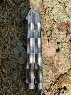 Taylor bamboo, seto Bbalisong or butterfly knife made in Japan handmade