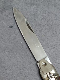 8" Vintage Hubertus Lever lock knife.
