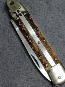 8" Vintage Hubertus Lever lock knife.