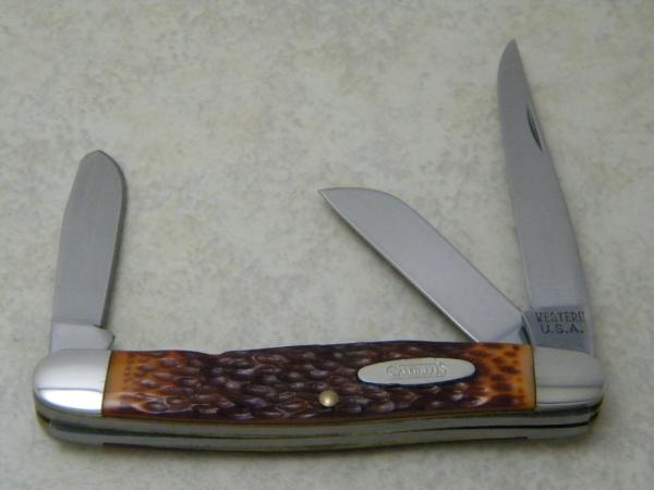 Camillus / Western USA Jigged Delrin Large Stockman Knife Camillus / Western USA Jigged Delrin Large Stockman Knife