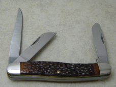 Camillus / Western USA Jigged Delrin Large Stockman Knife