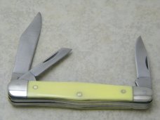Camillus New York USA 72  "Yello-Jaket" Stockman Whittler Knife