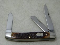 Schrade  USA Jigged Delrin 825 Slim Premium Stockman Knife