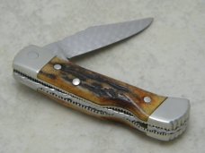 Schrade + USA LB-1 Custom Heman Williams Stag Lockback Knife c.1982