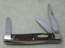 Kabar Pre-1963 Jigged Delrin Large Stockman Knife