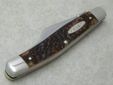 Kabar Pre-1963 Jigged Delrin Large Stockman Knife