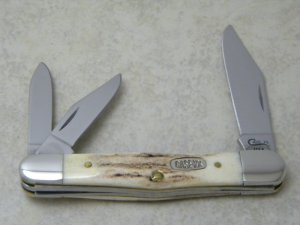Case XX USA 1 Dot 1999 Vintage Stag V5383 WH SS Whittler Knife