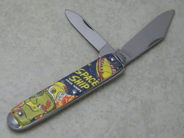 USA Novelty Space Ship Morse Code Jack Knife