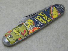 USA Novelty Space Ship Morse Code Jack Knife